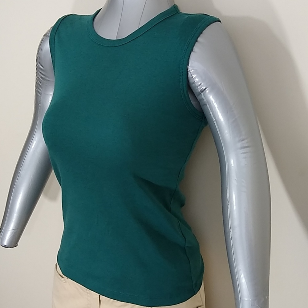 BOGO 🆓! ☀️👕 J.Crew Teal Sleevless Tank Top XS - Picture 3 of 7